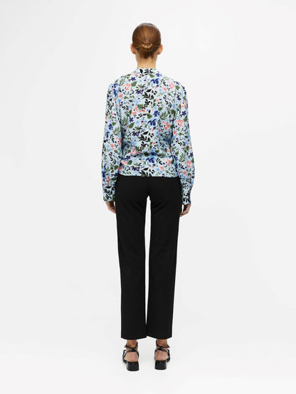 Riga Wrap Top (Serenity Brandied apricot flower)