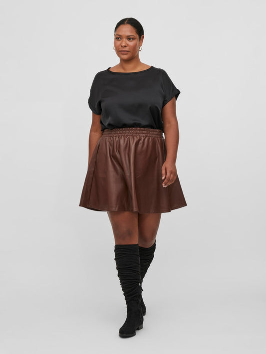 Riley Satin Top (Black)