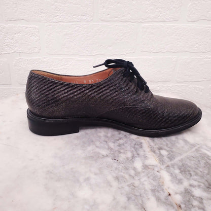 ROBERTO CLERGERIE METALLIC SPARKLE SPECTATORS - SIZE 36.5