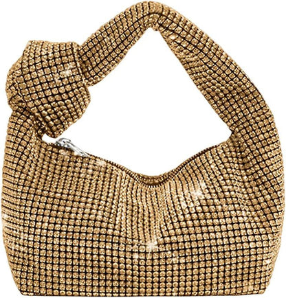 Romona Rhinestone Handbag (Gold)