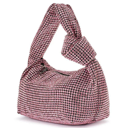 Romona Rhinestone Handbag (Pink)