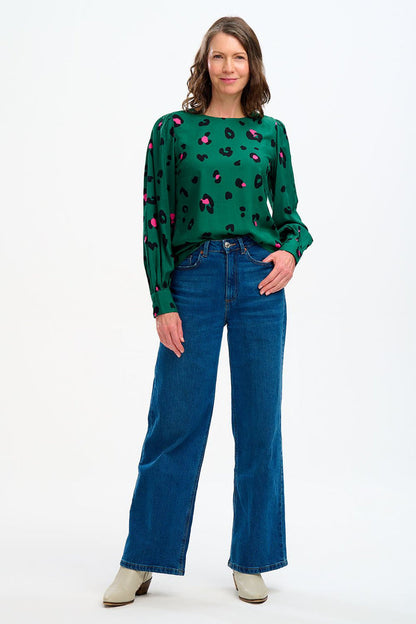 RONNIE PUFF SHOULDER TOP (GREEN)