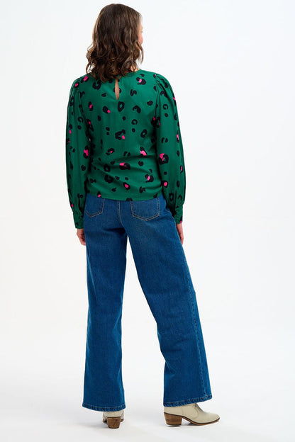 RONNIE PUFF SHOULDER TOP (GREEN)