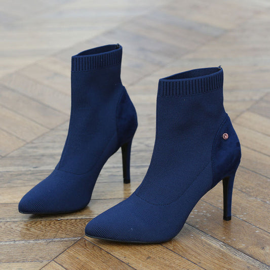 Roxanne Sock Boot (Navy)
