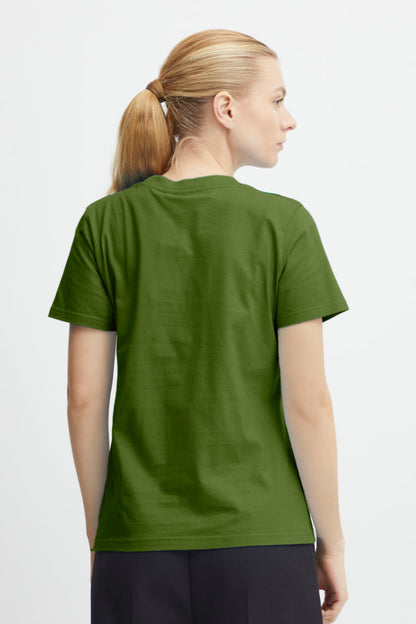 Runela Slogan T-Shirt (Willow Bough)