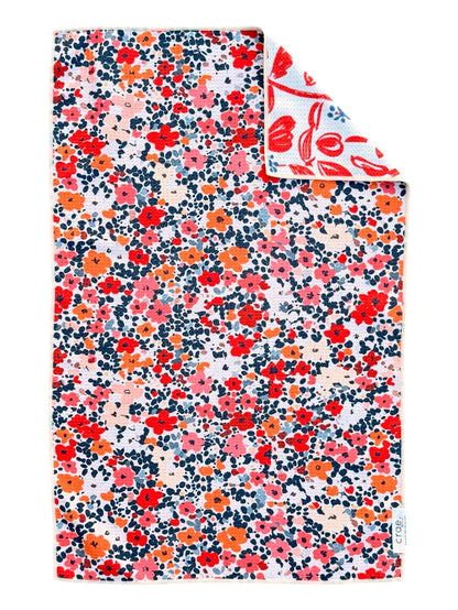 Rust and Rows: Reversible Hand Towel