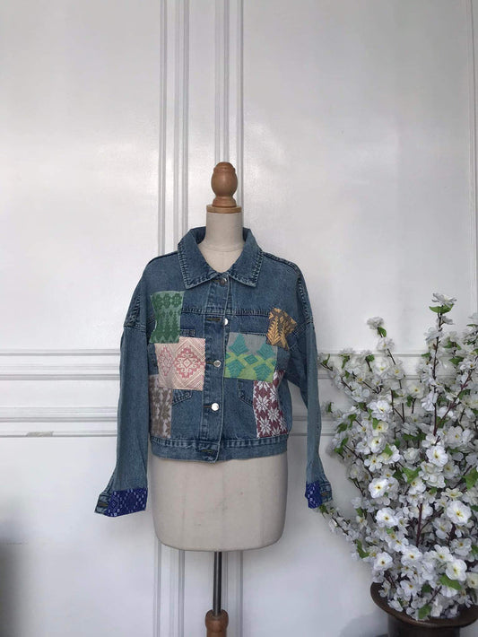(s) - Denim Patch Jacket