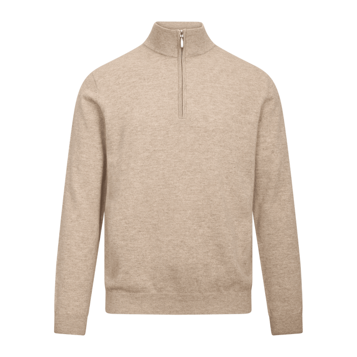Urban Pioneers Male Sairus Half-Zip SWEATER LIGHT SAND