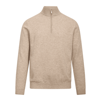 Urban Pioneers Male Sairus Half-Zip SWEATER LIGHT SAND
