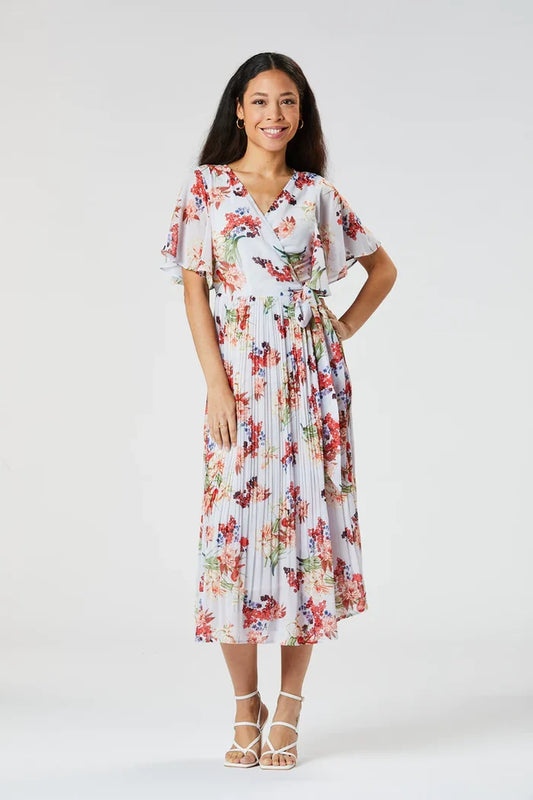 Salma Wrap Dress (Lilac)