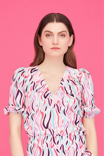 Sandra Top (Pink Zebra)