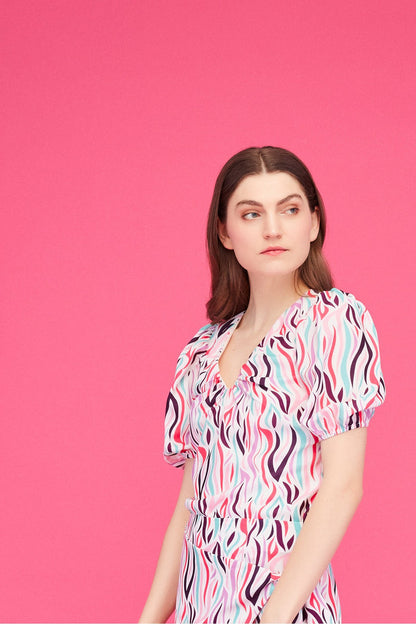 Sandra Top (Pink Zebra)