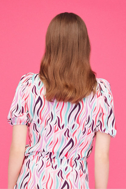 Sandra Top (Pink Zebra)