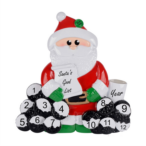 Santa and Cookies- Table Top Decoration
