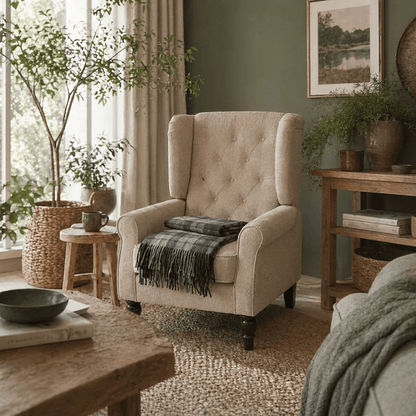 Scottish Highland Tartan Wool Blend Blanket Throw - BUCHANAN GREY - Heritage Of Scotland -