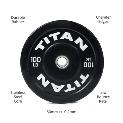 100 LB Single Economy Bumper Plate