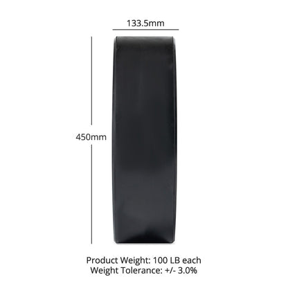 100 LB Single Economy Bumper Plate