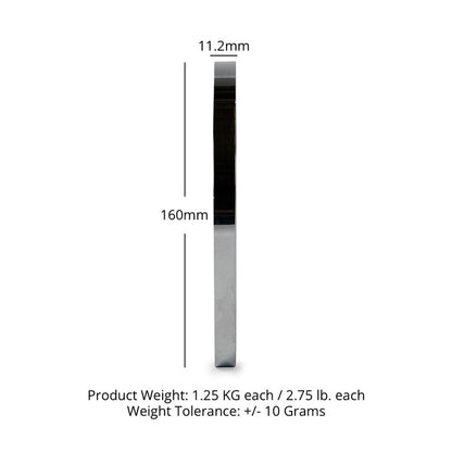 1.25 KG Pair Calibrated Steel Plates