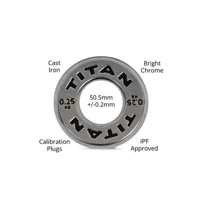 .25 KG Pair Calibrated Steel Plates
