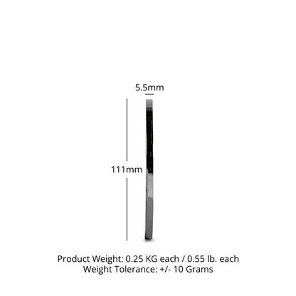 .25 KG Pair Calibrated Steel Plates