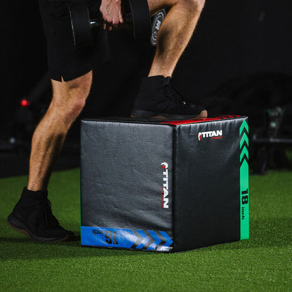 3-In-1 Heavy Foam Plyometric Box | 16 x 18 x 20in