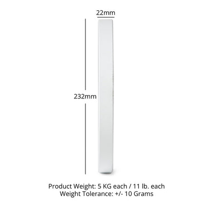 5 KG Single Calibrated Steel Plate