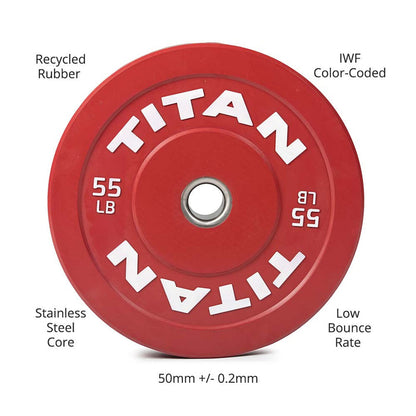 55 LB Single Economy Color Bumper Plate
