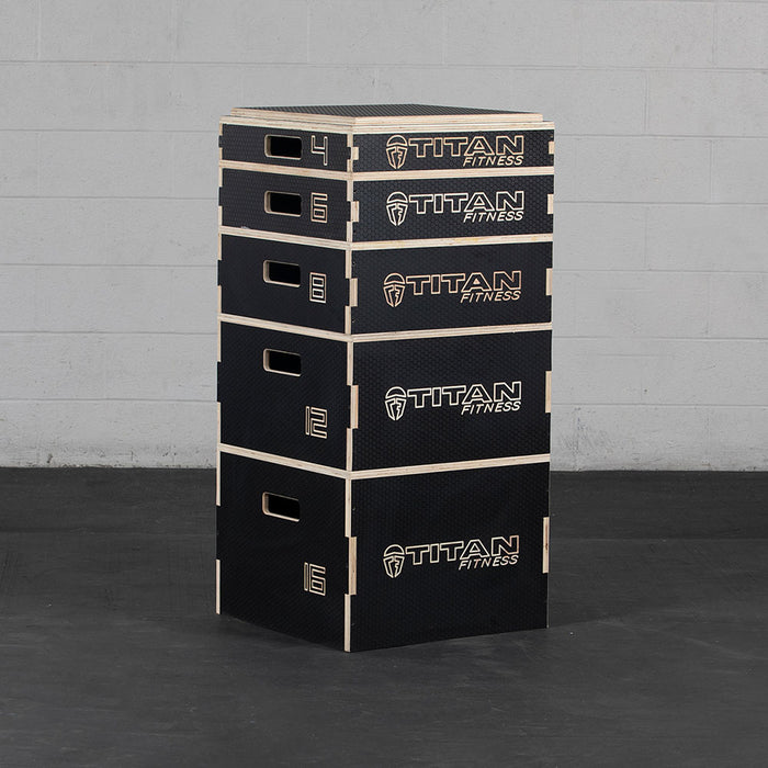 6" Stackable Wooden Plyo Box