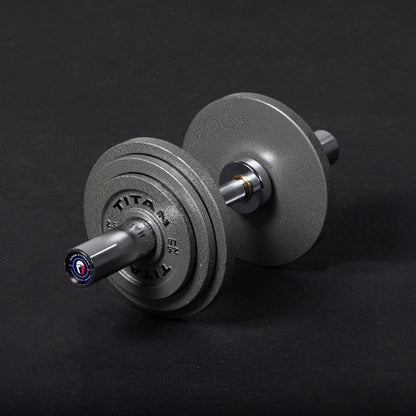 Loadable 20" Olympic Dumbbell Handles - Pair
