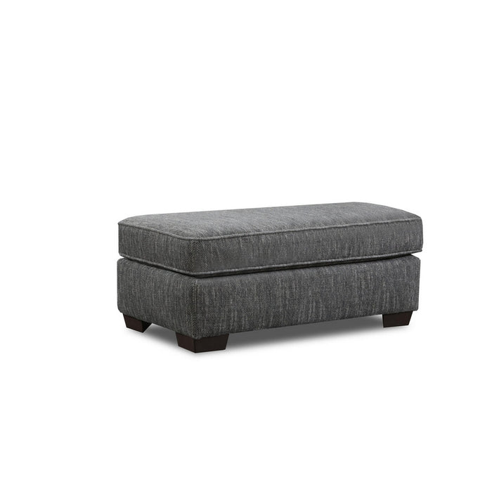Shuman Ottoman - Charcoal - Wichita Home Outlet
