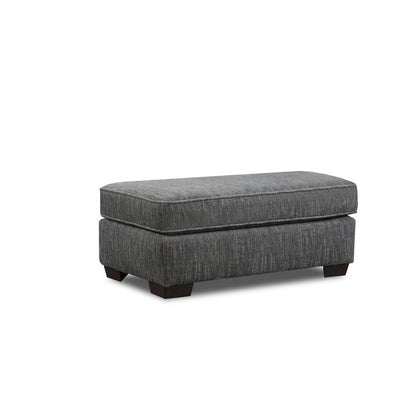 Shuman Ottoman - Charcoal - Wichita Home Outlet
