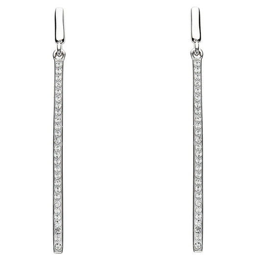 Signature 925 Collecton Silver Long Drop Earrings