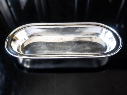 Silver Soldered Bread Plate Dish Airline Morton Parker Marlboro Plate Hotel Military RR Silver