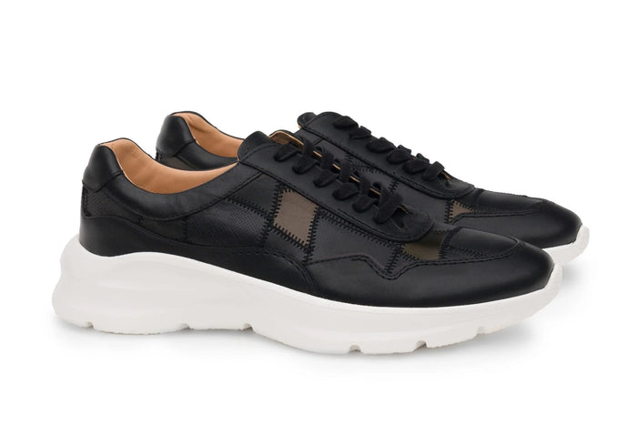 Moral Code Slate Men's Upcycled Trainer -Black Multi-8 #color_black-multi