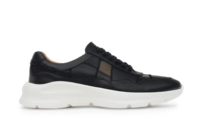 Moral Code Slate Men's Upcycled Trainer - #color_black-multi