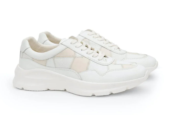 Moral Code Slate Men's Upcycled Trainer -White Multi-8 #color_white-multi