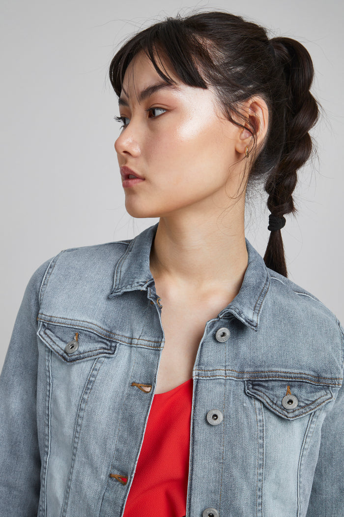 Stampe Denim Jacket (Washed light Blue)