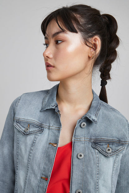 Stampe Denim Jacket (Washed light Blue)