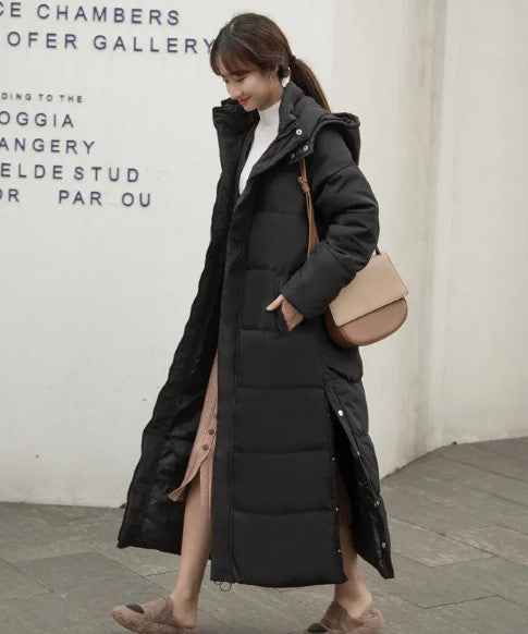 Stay Cozy and Chic: Winter Long Cotton Coat for Women