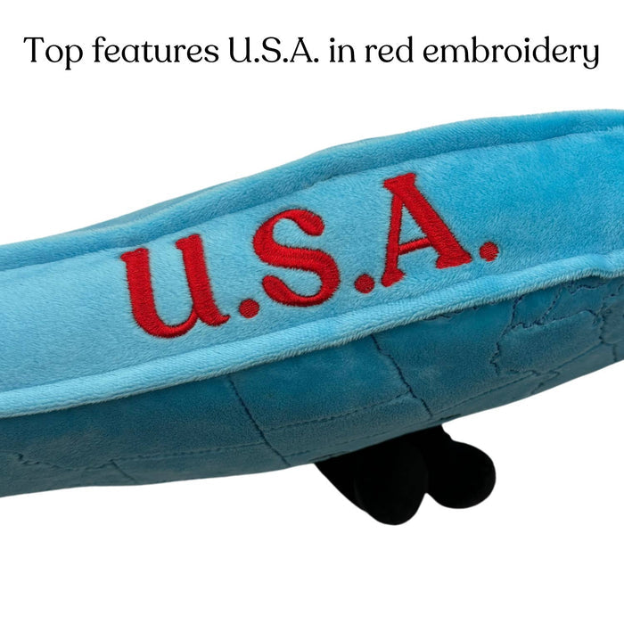 Stuffed States USA - USA Map Stuffed States Mascot Plush Pillow