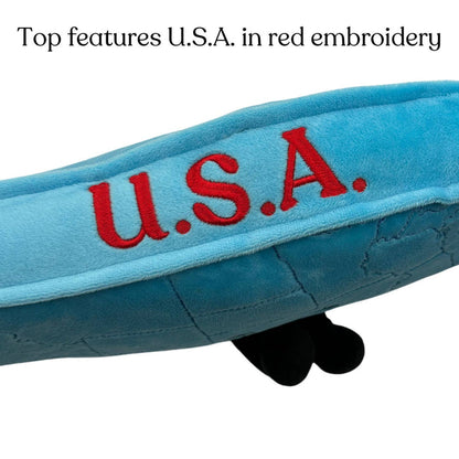 Stuffed States USA - USA Map Stuffed States Mascot Plush Pillow