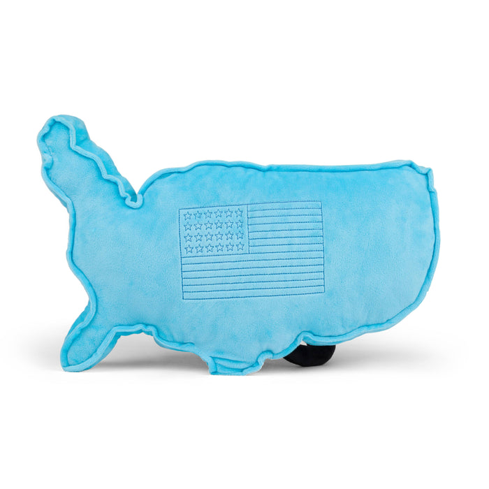 Stuffed States USA - USA Map Stuffed States Mascot Plush Pillow