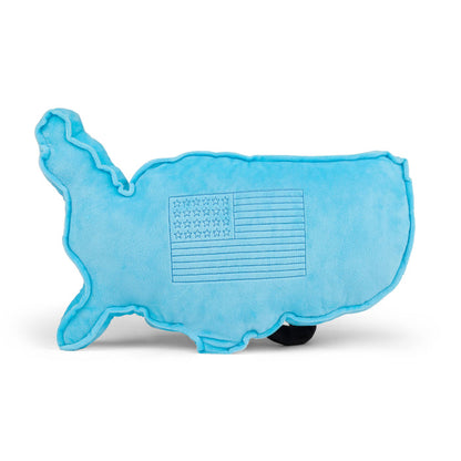 Stuffed States USA - USA Map Stuffed States Mascot Plush Pillow