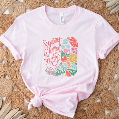 Support Women In Ag Boot- Bella Canvas T-Shirt