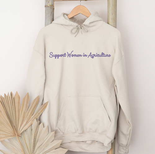 Support Women In Ag Ribbon– Hoodie