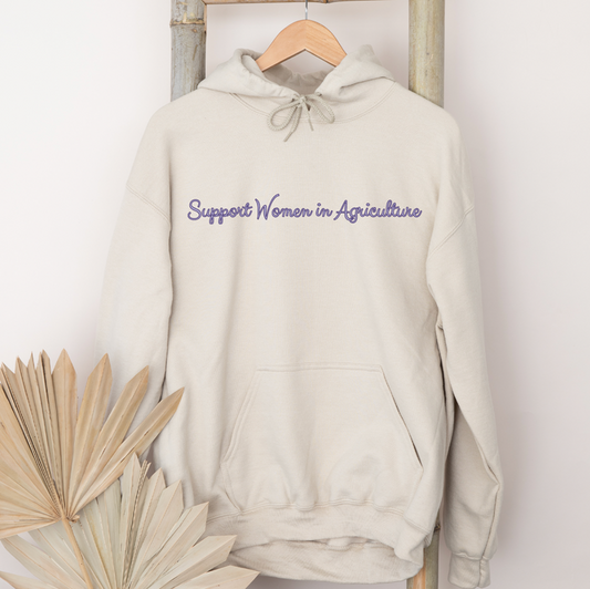 Support Women In Ag Ribbon– Hoodie