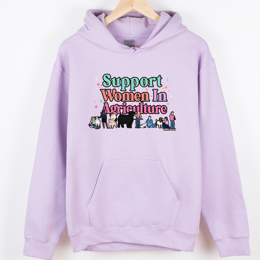 Support Women In Agriculture Illustration– Hoodie