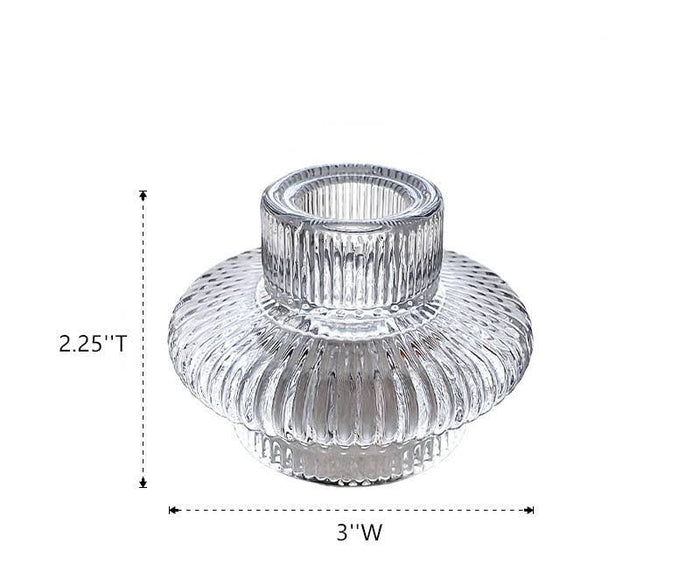 Sweet Home Deco - Taper/Tea Light Candlesticks, Stackable/Revers CandleHolders