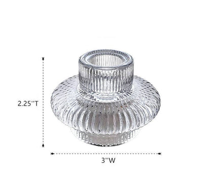 Sweet Home Deco - Taper/Tea Light Candlesticks, Stackable/Revers CandleHolders