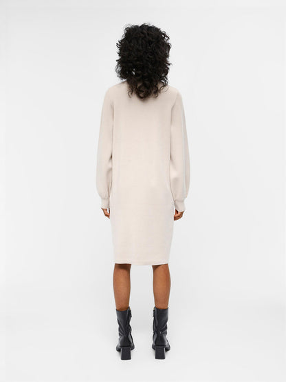 TAMMY KNIT DRESS (IVORY/SILVER GREY)